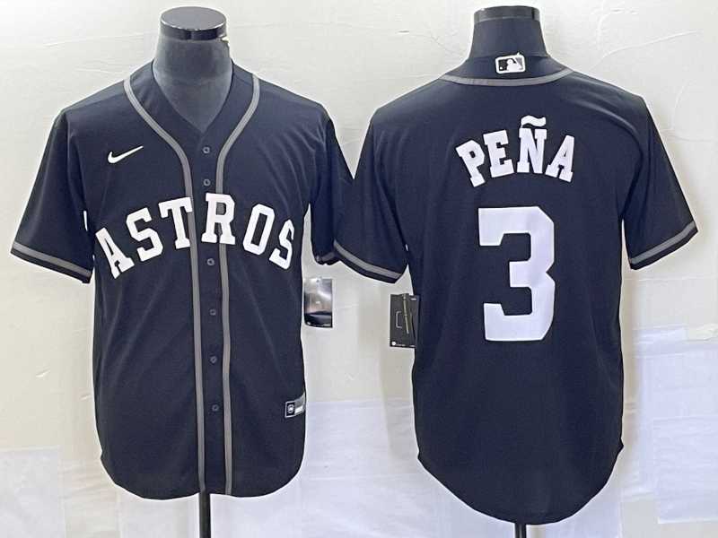 Men's Houston Astros #3 Jeremy Pena Black Cool Base Stitched Baseball Jersey,We sell and wholesale Men's Houston Astros #3 Jeremy Pena Black Cool Base Stitched Baseball Jersey on line form chian!